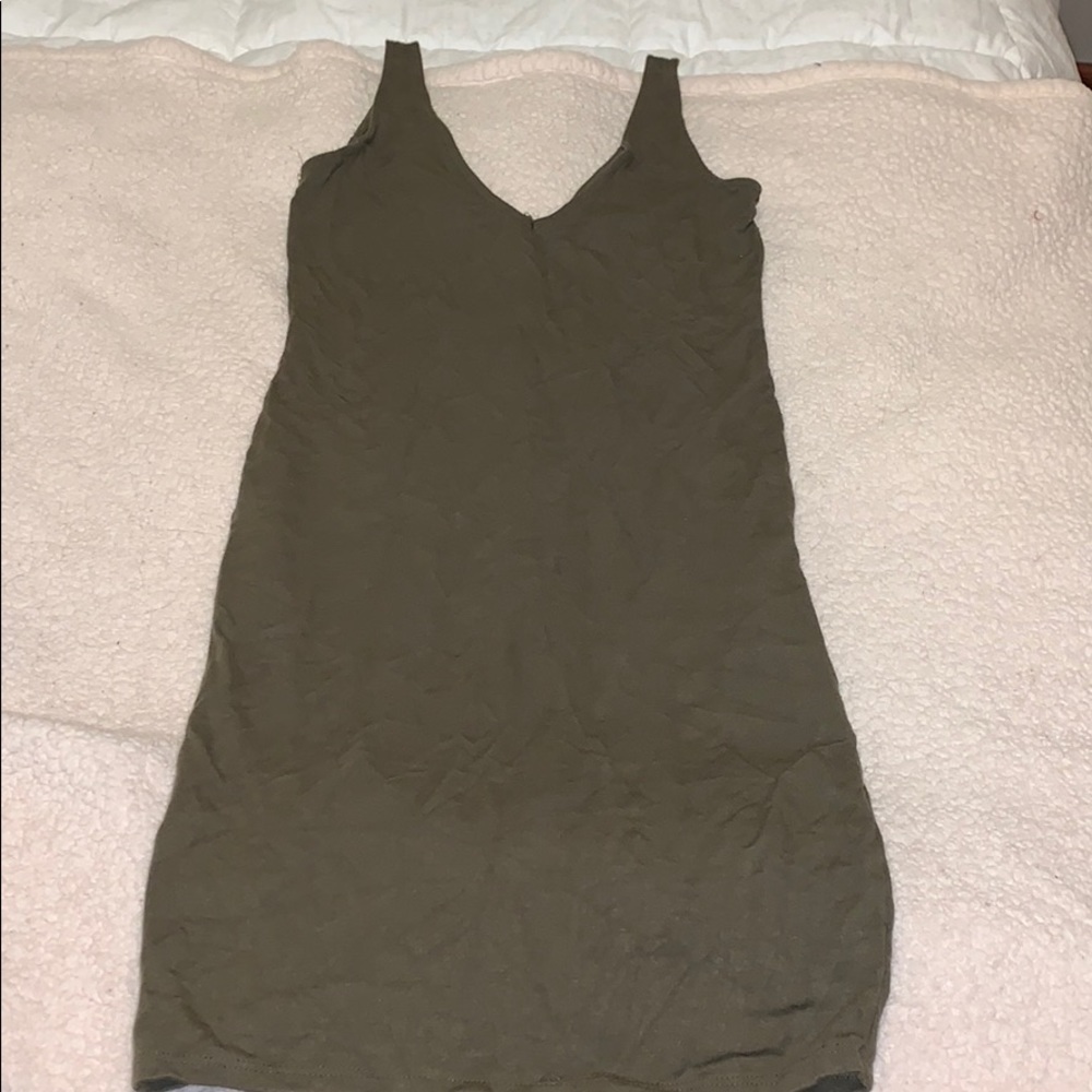 Forever 21 V neck green dress